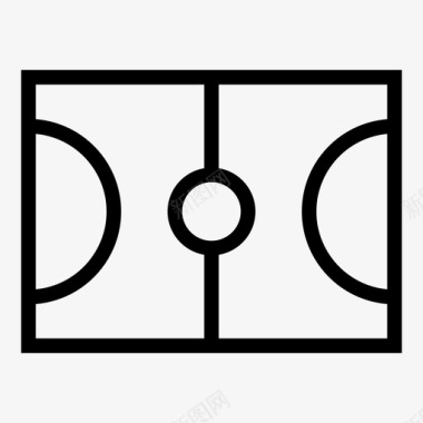 篮球场学校体育图标图标