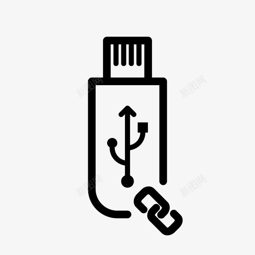 usb连接数据pendrive图标svg_新图网 https://ixintu.com pendrive usb连接 存储 数据