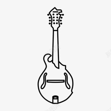 曼陀林吉他乐器乐器图标图标