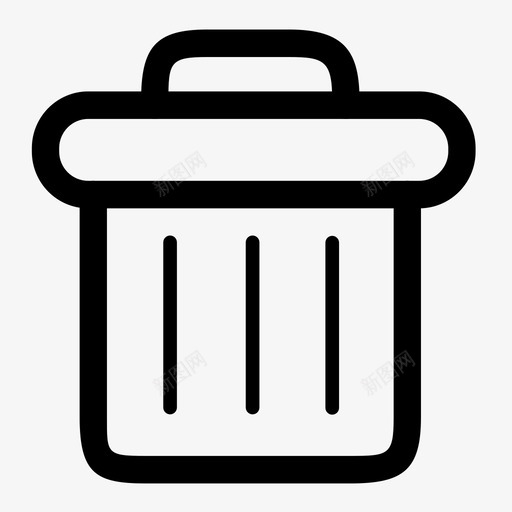 垃圾桶删除销毁图标svg_新图网 https://ixintu.com 删除 垃圾桶 转储 销毁