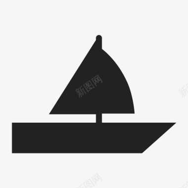帆船防风罩图标图标