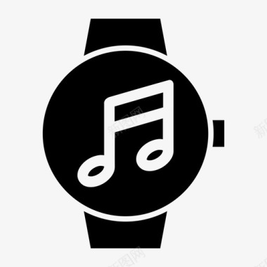 音乐备忘智能手表时钟设备图标图标