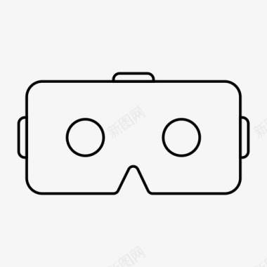 vr耳机纸板oculus图标图标