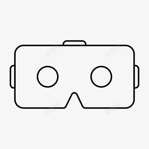 vr耳机纸板oculus图标svg_新图网 https://ixintu.com oculus vr耳机 纸板 虚拟现实