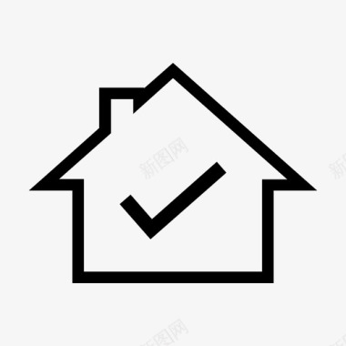 房屋认证房屋清单认证房屋图标图标