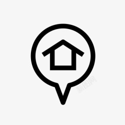 房屋矢量小图标起始位置常规房屋图标高清图片