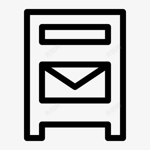 邮箱收件箱信件图标svg_新图网 https://ixintu.com 信件 收件箱 通信 邮件 邮箱