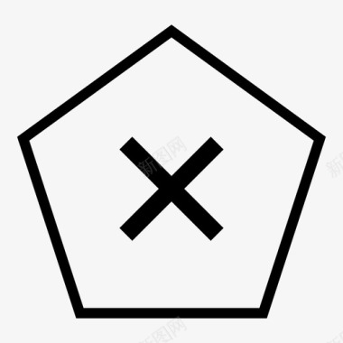 五角大楼x取消关闭图标图标