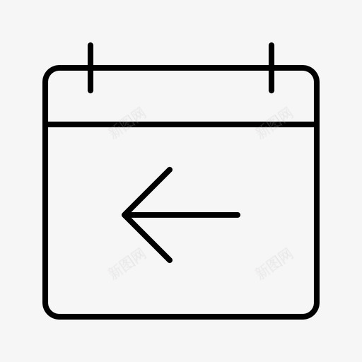 上一日期日历日程表图标svg_新图网 https://ixintu.com 上一日期 日历 日历用户界面 日程表 用户界面 软件