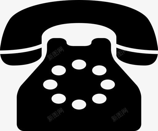 旧电话古董电话图标svg_新图网 https://ixintu.com 古董 常见图标 旧电话 电话