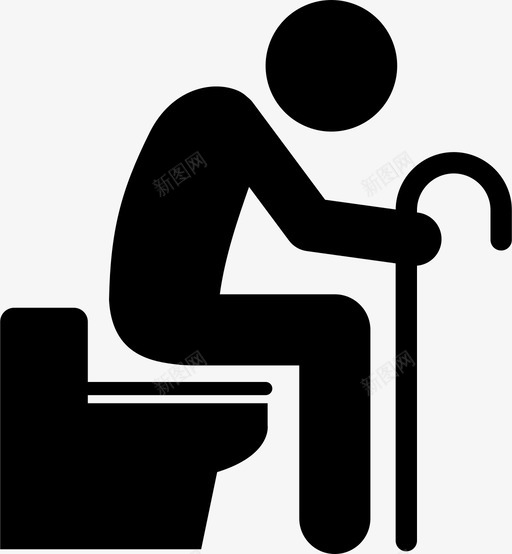 老人厕所老人厕所标牌图标svg_新图网 https://ixintu.com 厕所标牌 老人 老人厕所
