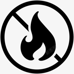 icon火禁火明火规矩图标高清图片