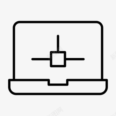 笔记本网络计算机塔托管图标图标