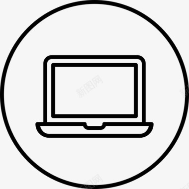 笔记本电脑设备个人电脑图标图标