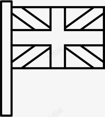 英国国旗世界国旗轮廓图标图标