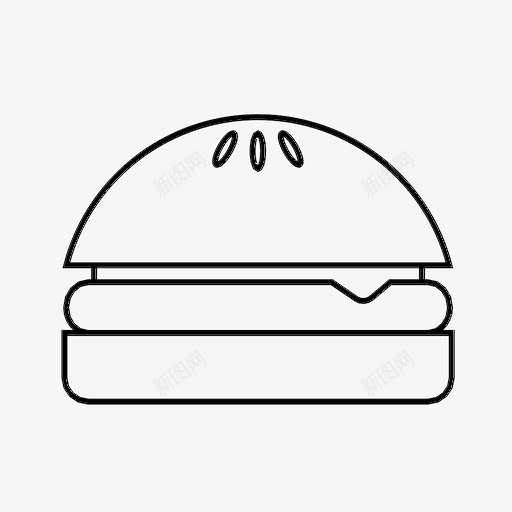 芝士汉堡食物烤架图标svg_新图网 https://ixintu.com 汉堡 烤架 芝士汉堡 食物