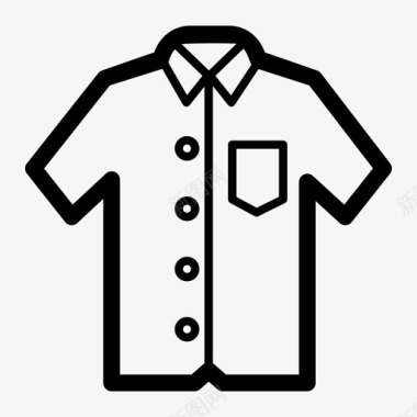 采购产品衬衫衣服简单衬衫图标图标