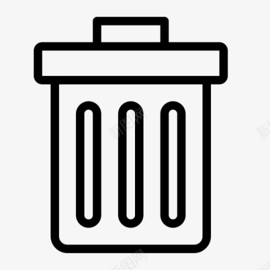 垃圾桶清洁垃圾箱图标图标