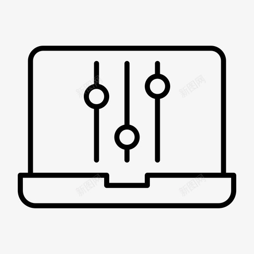 笔记本电脑滑块均衡器选项图标svg_新图网 https://ixintu.com 均衡器 笔记本电脑滑块 设置 选项 首选项