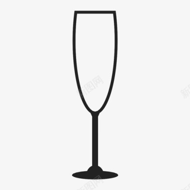 香槟杯杯子饮料图标图标