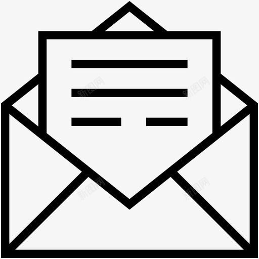 电子邮件信封收件箱图标svg_新图网 https://ixintu.com 信件 信封 收件箱 教育图标集合 电子邮件 邮件