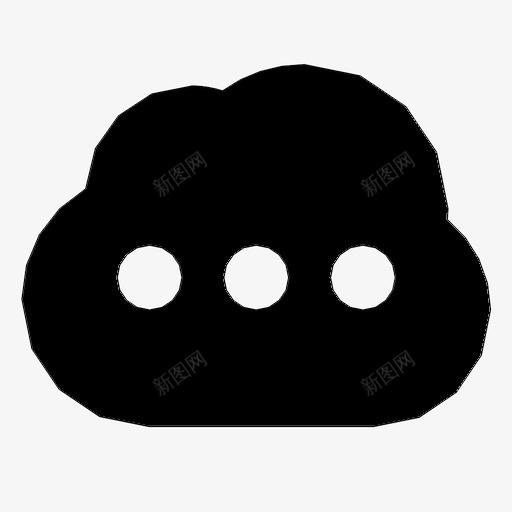 云省略号icloud更多图标svg_新图网 https://ixintu.com icloud 云省略号 待定 更多 服务器 等待