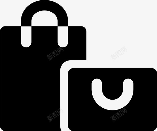 购物袋商业市场图标svg_新图网 https://ixintu.com 商业 市场 日常活动 购物袋