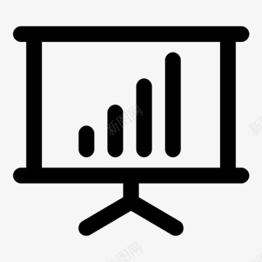 演示文稿条形图图表图标图标