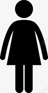 女厕所标志图标图标
