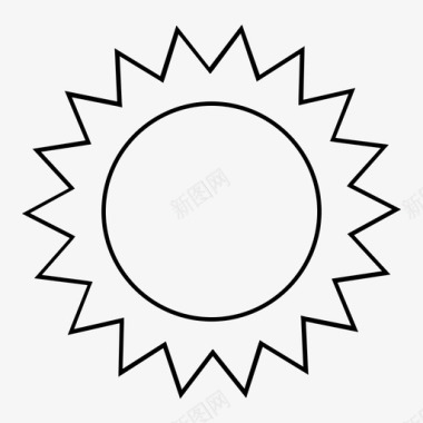 太阳亮度光图标图标