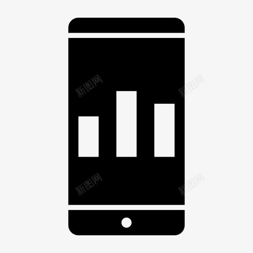 条形图智能手机android移动通知图标svg_新图网 https://ixintu.com android 屏幕通知 手机 智能手机界面 条形图智能手机 移动通知