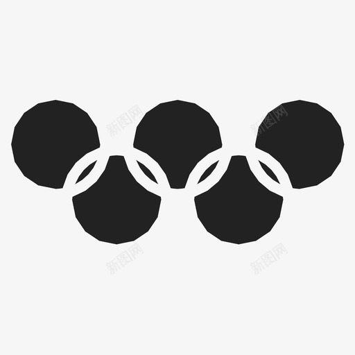 奥林匹克五环标志游戏图标svg_新图网 https://ixintu.com 体育 奥林匹克五环 标志 游戏 里约奥运会实心