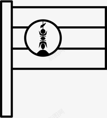 新喀里多尼亚国家旗帜图标图标