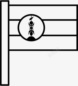 新喀里多尼亚新喀里多尼亚国家旗帜图标高清图片