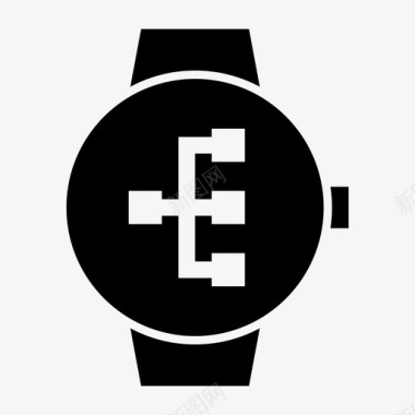 smartwatch流程图层次结构链接图标图标