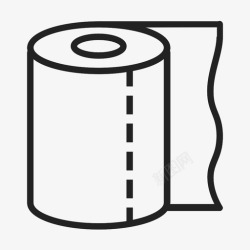 个人卫生用品卫生纸纸卷个人卫生用品图标高清图片