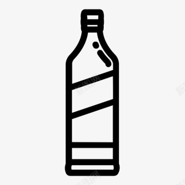 瓶子饮料约翰尼沃克图标图标