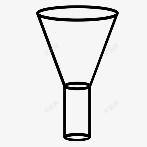 漏斗烧杯玻璃图标svg_新图网 https://ixintu.com 实验室 实验室烧杯 漏斗 烧杯 玻璃 科学