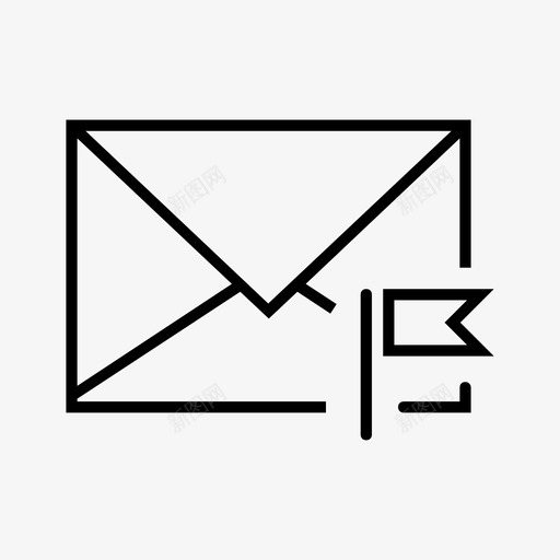 信封标志电子邮件标记图标svg_新图网 https://ixintu.com 信封标志 标记 电子邮件