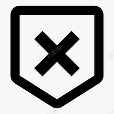 徽章x取消关闭图标图标