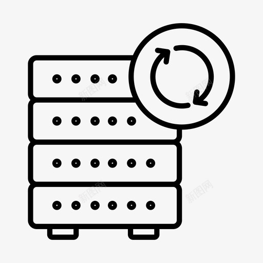 数据同步数据服务器加载图标svg_新图网 https://ixintu.com 上传数据 同步数据 数据下载 数据同步 服务器加载 服务器同步