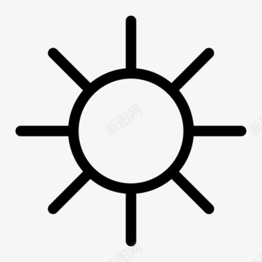 太阳光夜图标图标