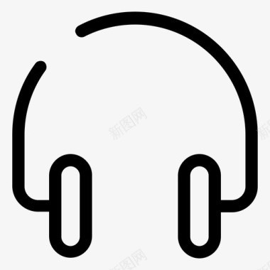 耳机支持存储用户界面轮廓图标图标