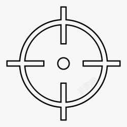 目的任务十字准星野心焦点图标高清图片