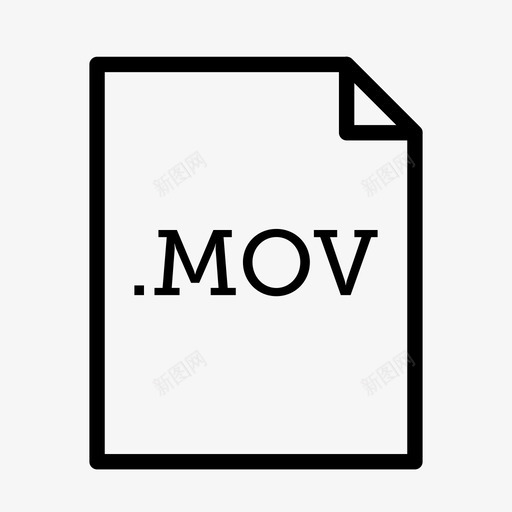 mov文件文件扩展名电影文件图标svg_新图网 https://ixintu.com mov文件 应用程序和文件类型 文件扩展名 电影文件 视频文件