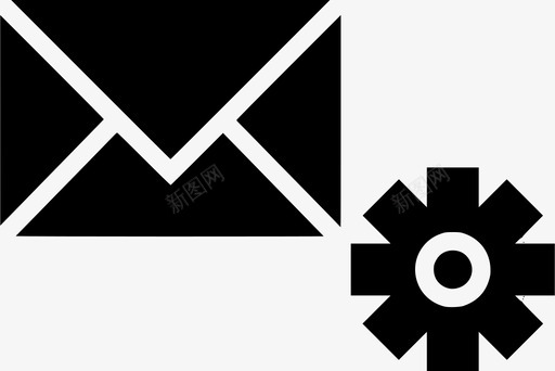 电子邮件设置配置消息图标图标