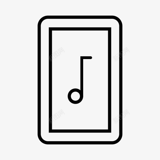 音乐电话设备iphone图标svg_新图网 https://ixintu.com iphone 移动 移动设备 设备 音乐电话