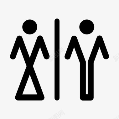 洗手间浴室先生们图标图标
