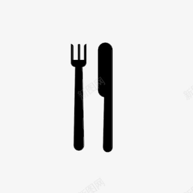 餐叉刀叉餐具图标图标