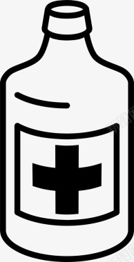 药品液体药瓶图标图标
